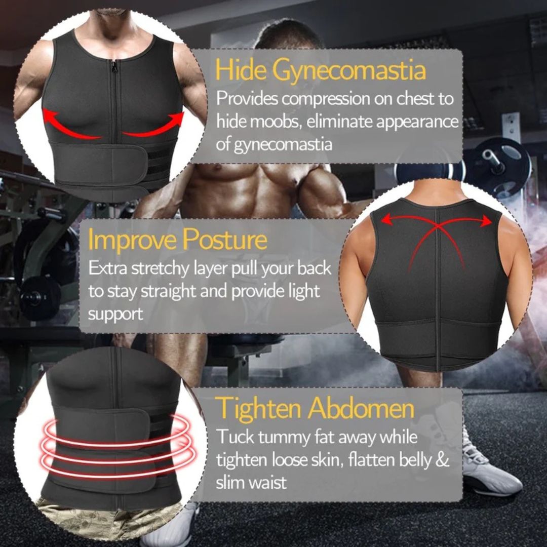 ThermoTrim™ Men’s Body Shaper Sauna Vest