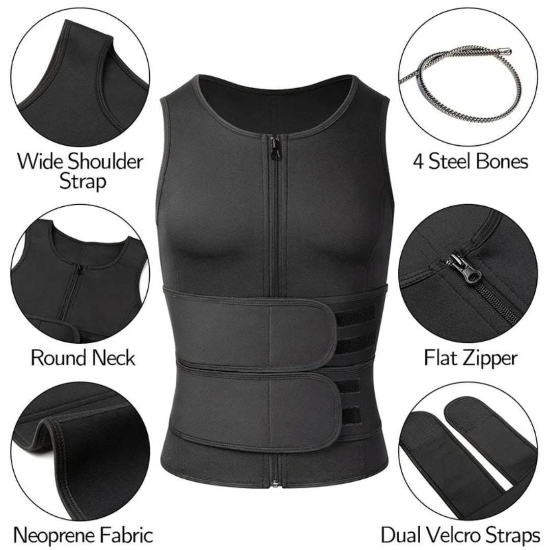 ThermoTrim™ Men’s Body Shaper Sauna Vest